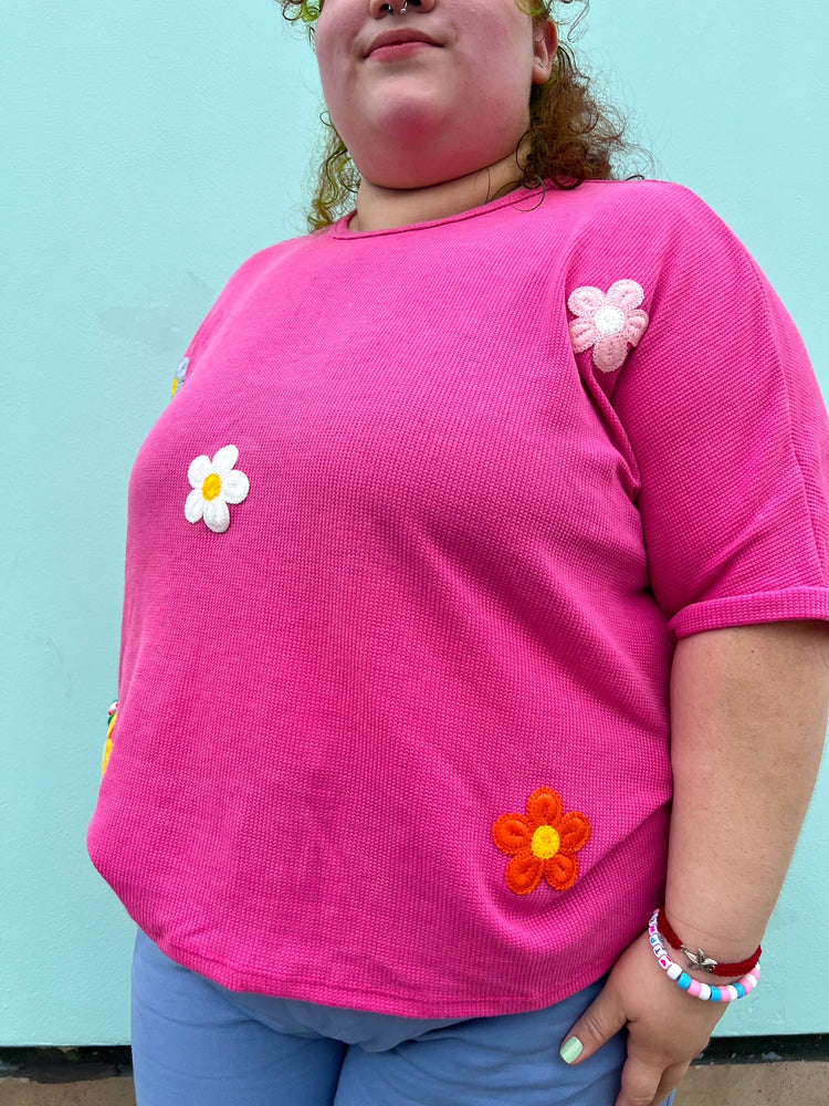 Wonder Flower Top in Pink (S-3XL)